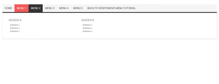 CSS3 Responsive menu