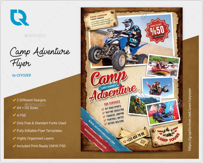 Camping Adventure Flyer # 2