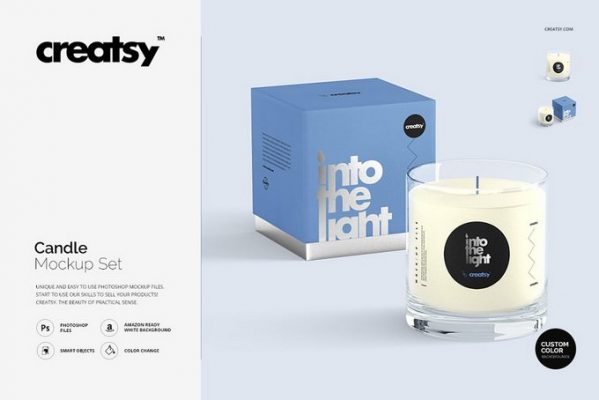Download 20+ Creative Candle Mockup Designs & Templates - Templatefor