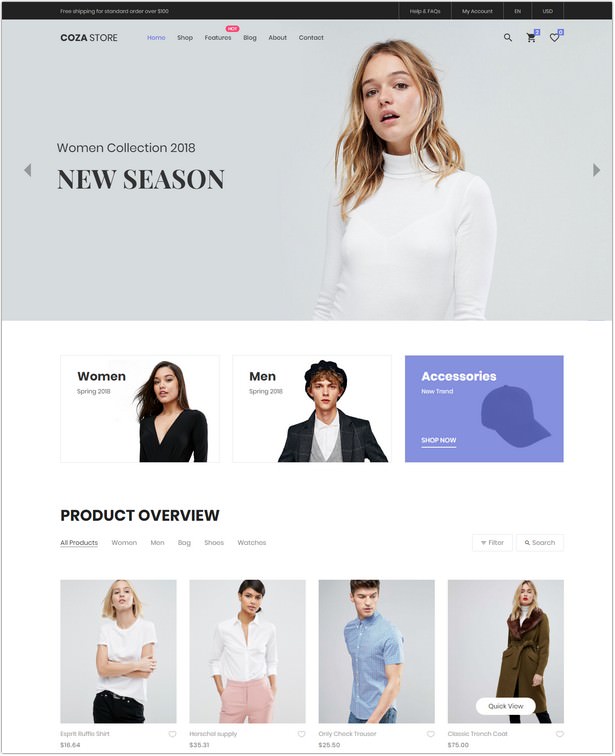 Free HTML5 eCommerce Website Template