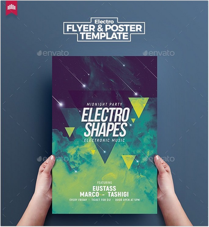 Electro Shapes - Flyer Template