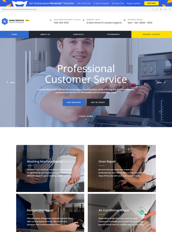 HTML5 Theme - Cleaning Website Template