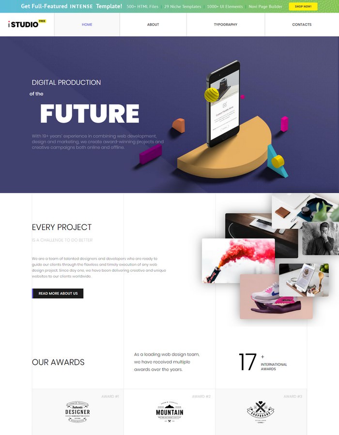HTML5 Theme - Design Studio Website Template