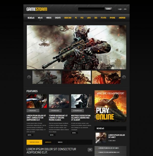 30+ Best Gaming Website Templates & Themes 2021 Templatefor