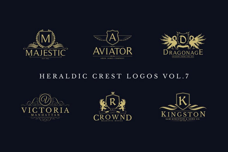 Heraldic Crest Logos Vol.7