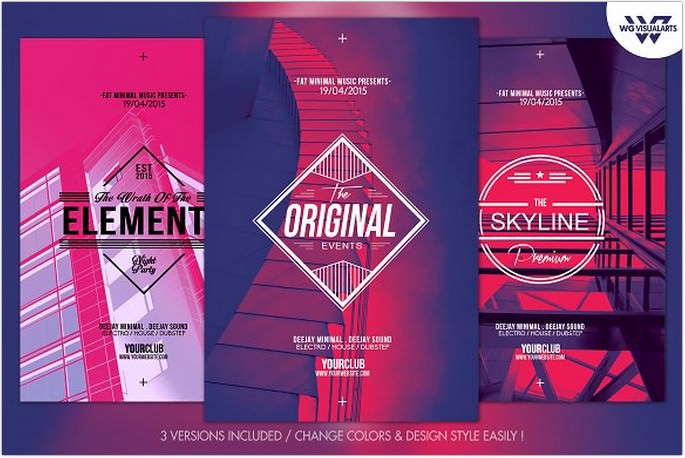 Minimal Shapes Flyer Template