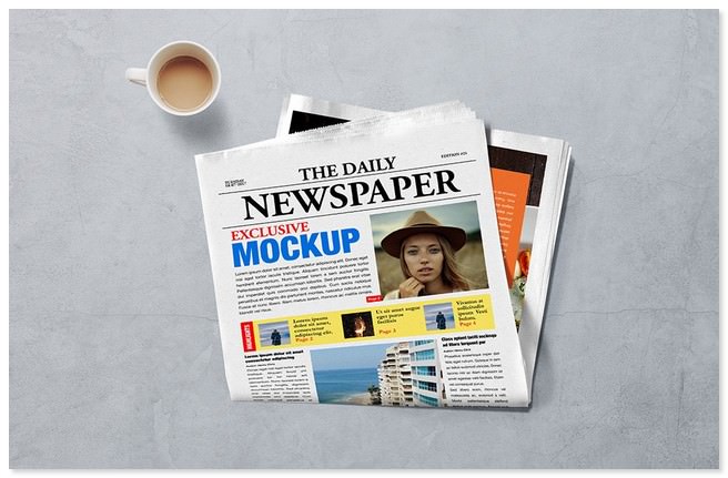 Download 40+ Best Newspaper Mockups PSD Templates - Templatefor