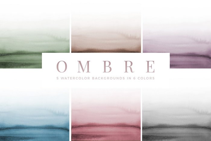Ombre - Watercolor Backgrounds