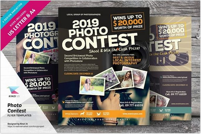 20+ Best Contest Flyers PSD Templates - 2019 - Templatefor Best Poster Templates