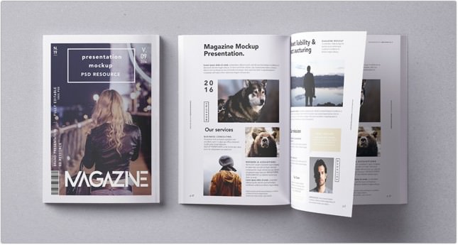 Download 60 Free Magazine Mockup Psd Templates Templatefor