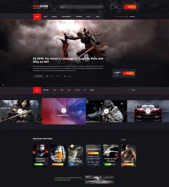 30+ Best Gaming Website Templates & Themes 2021 - Templatefor