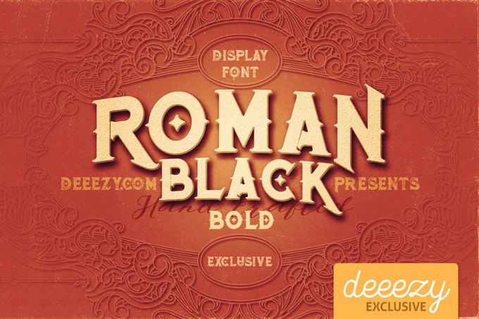 Roman Black Bold Font