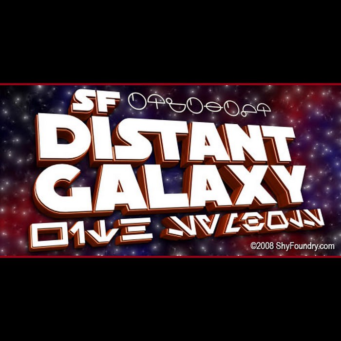 SF Distant Galaxy Font