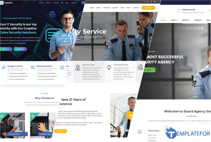 25 Best Security Services Website Templates 2021 Templatefor