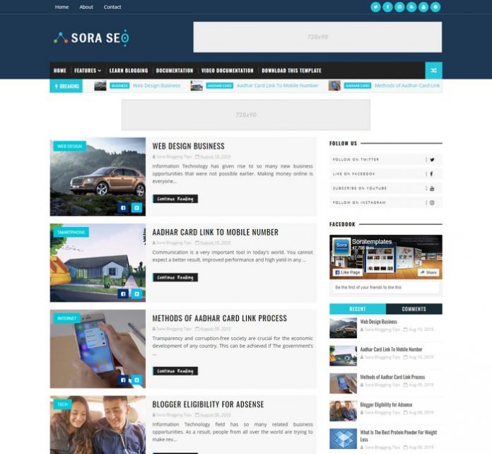 60 Best Free Blogger Templates 2024 - Templatefor