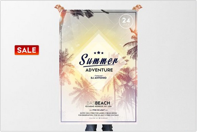 Summer Adventure - PSD Flyer