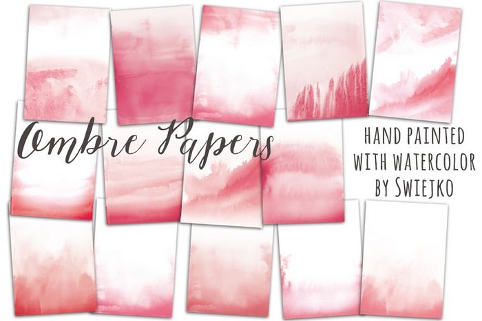 Watercolor ombre Background