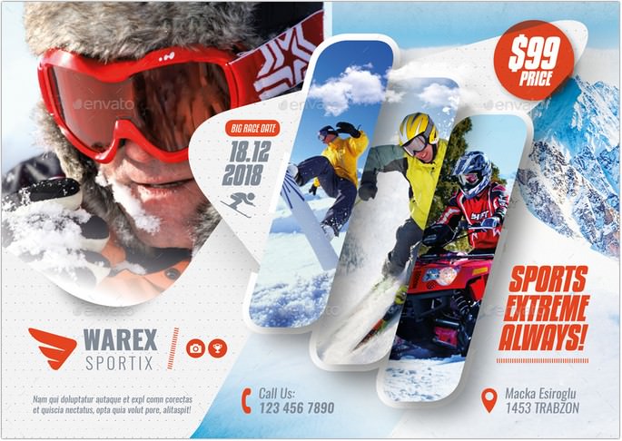 Winter Adventure Flyer Templates