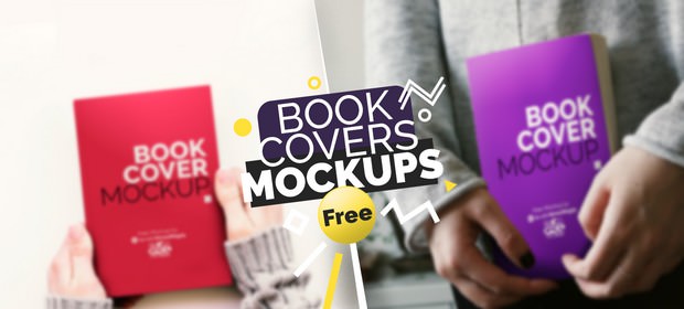 Book covers Mockups Free