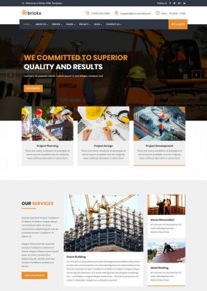 60+ Best Architecture Construction HTML5 Website Templates 2020 ...