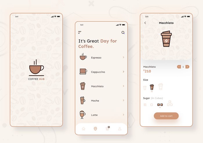 Coffee Shop App - Freebie