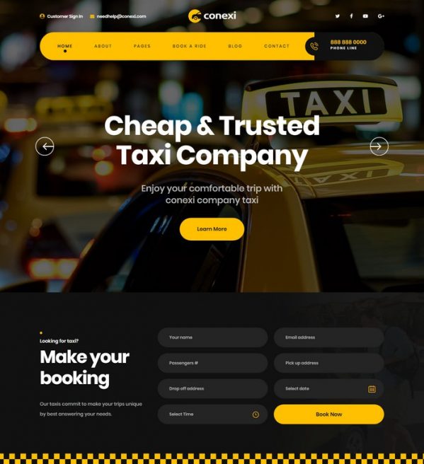 30 Best Taxi site Templates in 2024 Templatefor