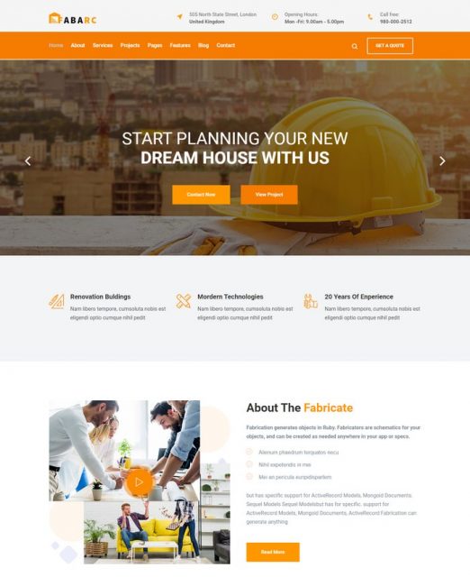 60+ Best Architecture Construction HTML5 Website Templates 2020 ...