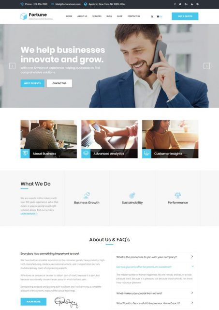 58+ Best Consulting Website Templates 2018 [Free & Premium] - Templatefor