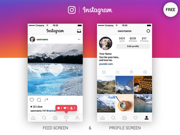 Instagram Feed & Profile Screen Free Ai