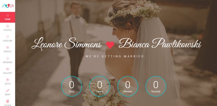 Lovebirds - Responsive Wedding HTML Template