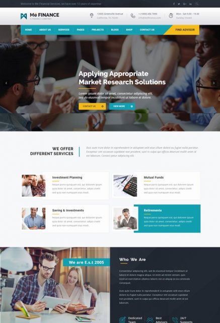 58+ Best Consulting Website Templates 2018 [Free & Premium] - Templatefor