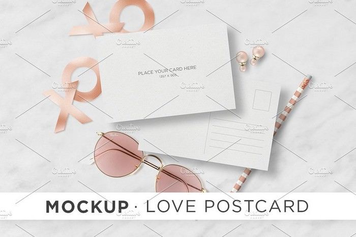 Mockup - Love Postcard