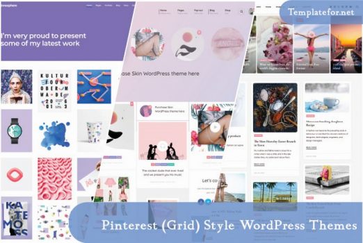 Pinterest (Grid) Style WordPress Themes