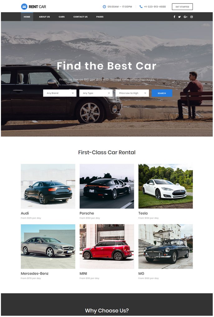 40+ Best Car Auto Website Templates 2020 - Templatefor