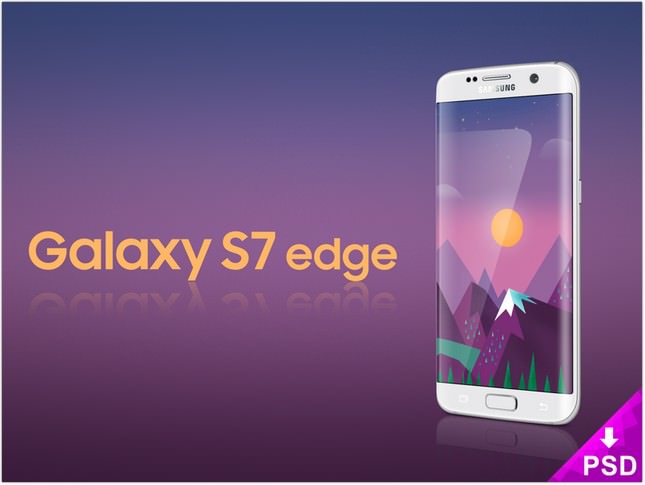 Samsung Galaxy S7 Edge mockup
