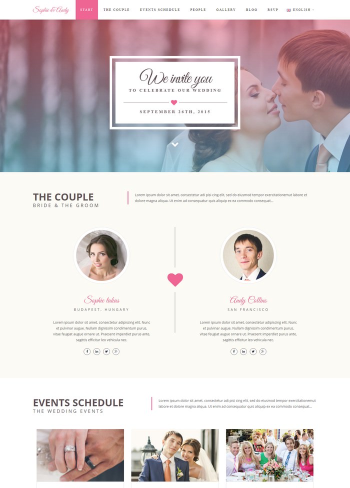 Soulmate - Responsive Bootstrap 3 Wedding Template