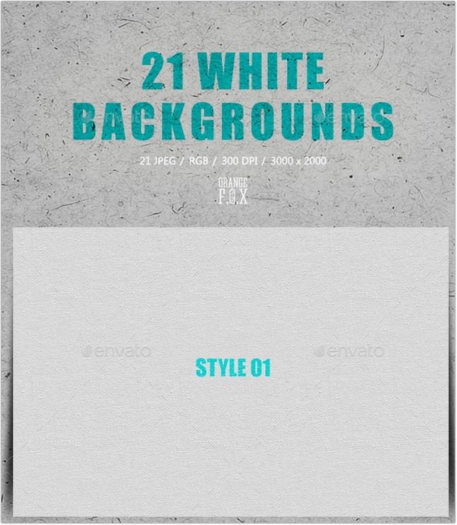 21 White Backgrounds