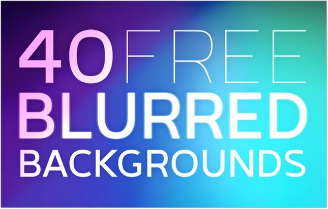 40 Free High Resolution Vibrant Blurred Backgrounds