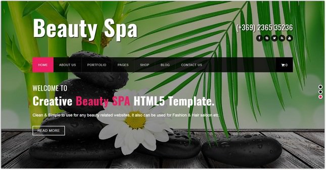 Beauty SPA - HTML Template for Beauty SPA and Salons