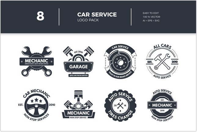 Car Service Logo Collection