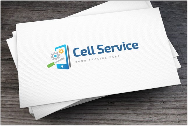 Cell Service Logo Template