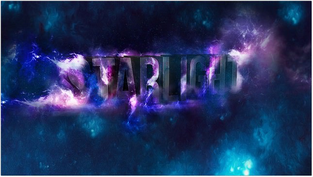 Create 3D Star Light Text Effect in Photoshop