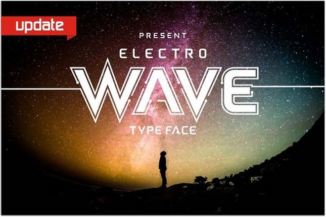 Electro Wave Font