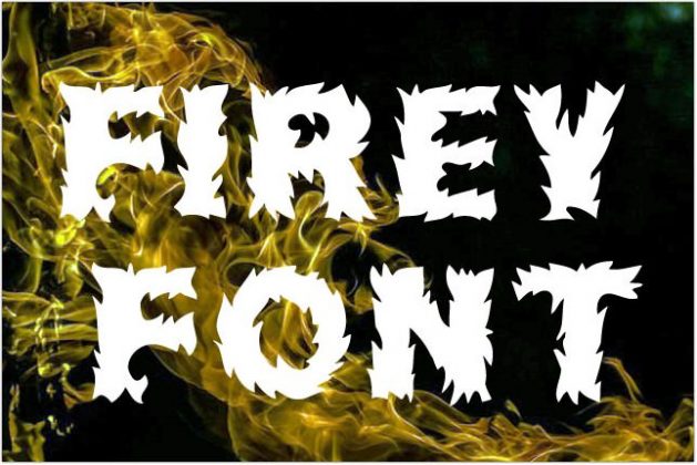 free flame fire font