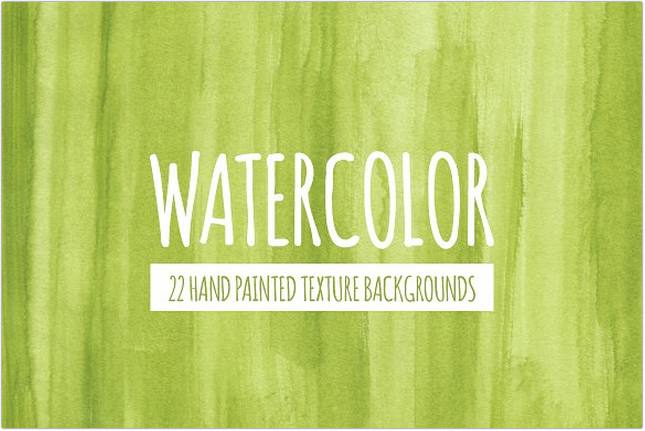 Green Watercolor Texture Backgrounds