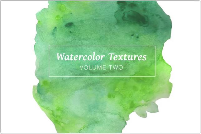 Green Watercolor Textures - Volume 2