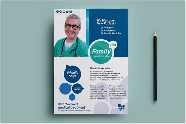 Healthcare Clinic Flyer Template 2