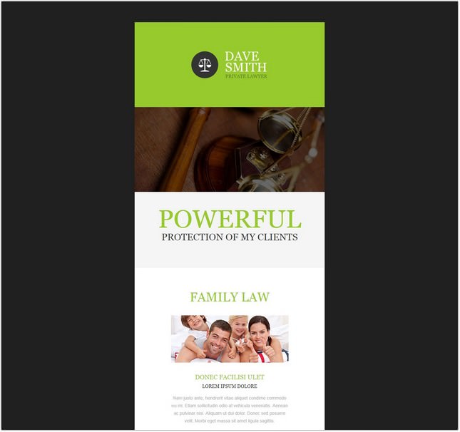 Law Firm Newsletter PHP Template