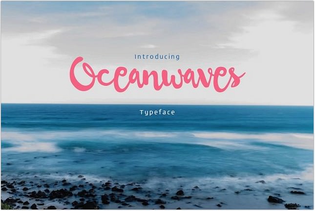 Ocean Waves Typeface