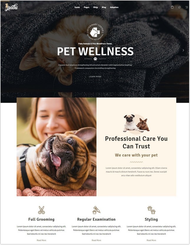 Pabu – Animals and Pets PHP Theme